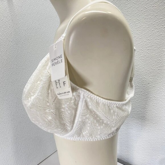 Simone Pérèle Comète Molded Underwire Unlined Bra Size: 38F | Color: White - Picture 3 of 6